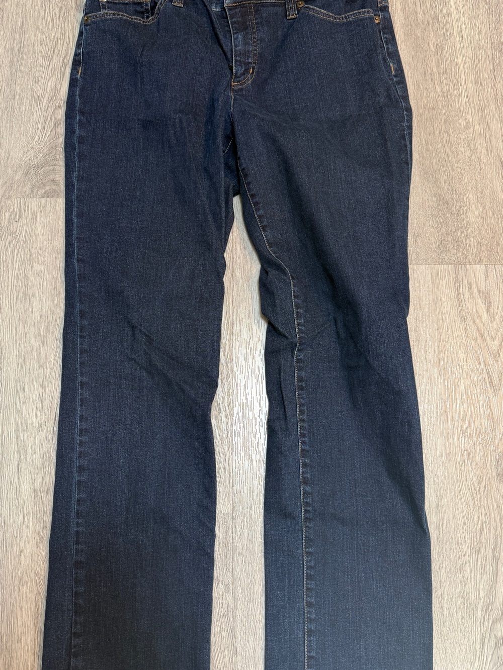 Lauren Ralph Lauren Modern Straight Curvy Stretch Jeans Dark Wash Size 12